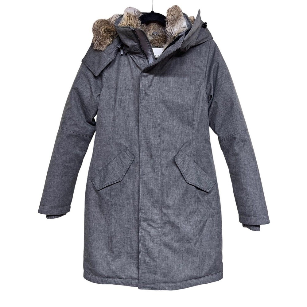 Aritza‎ Babaton Oskar Parka Jacket Faux Fur Lined Down Fill Charcoal Women’s XS
